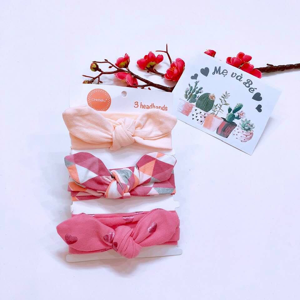 Băng đô Chicbaby cho bé - Set 3 chiếc