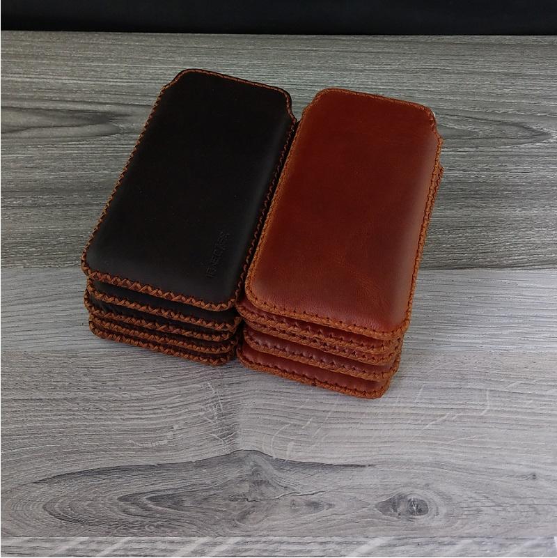 Bao Da Rút Iphone 6 Plus/6S Plus Da Bò Sáp