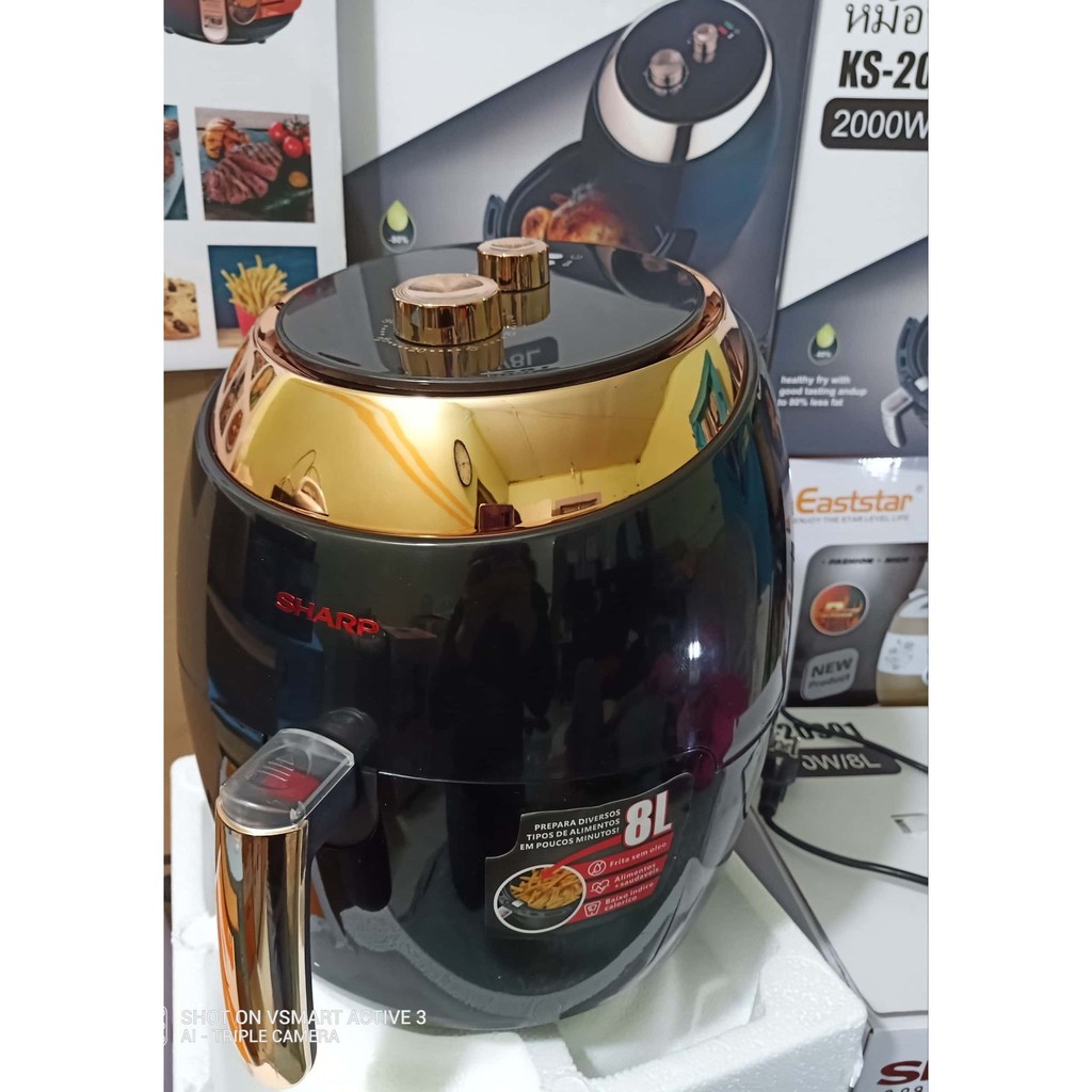 Nồi Chiên Không Dầu Sharp 8L - KS 20901, Dung Tích Lớn