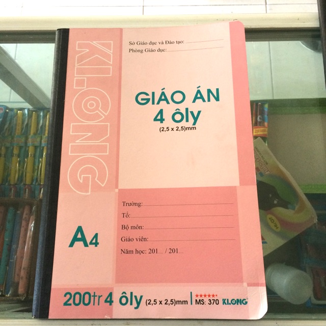 Sổ giáo án a4 ôly klong 200tr