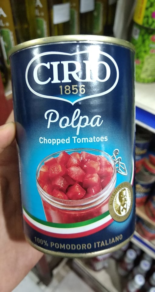 Cà chua băm chopped tomato polpa Cirio 400g
