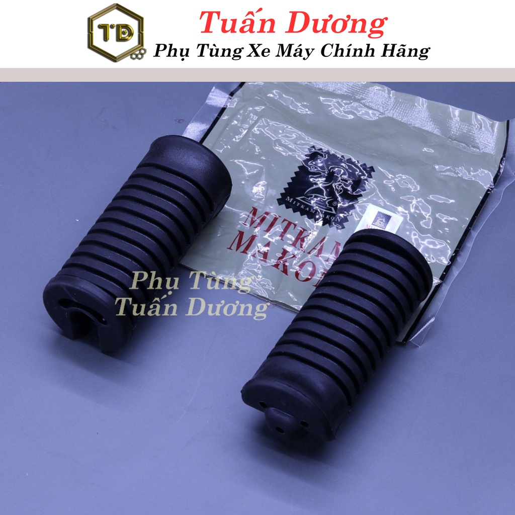 Cao su để chân trước xe dream wave hàng mikamakon dày dặn, gác chân trước lắp dream thái, supper dream,dream tàu các đời