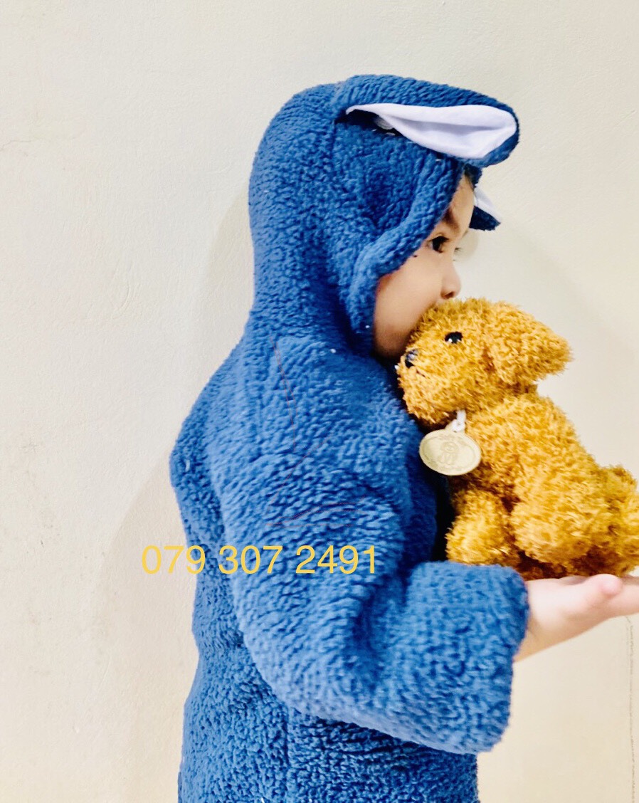 Áo khoác lông tai thỏ cho bé 8-18kg