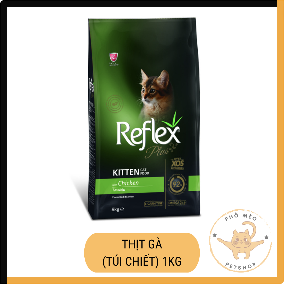 Thức ăn cho mèo dạng hạt Reflex Plus+ Vị Gà Túi 1kg