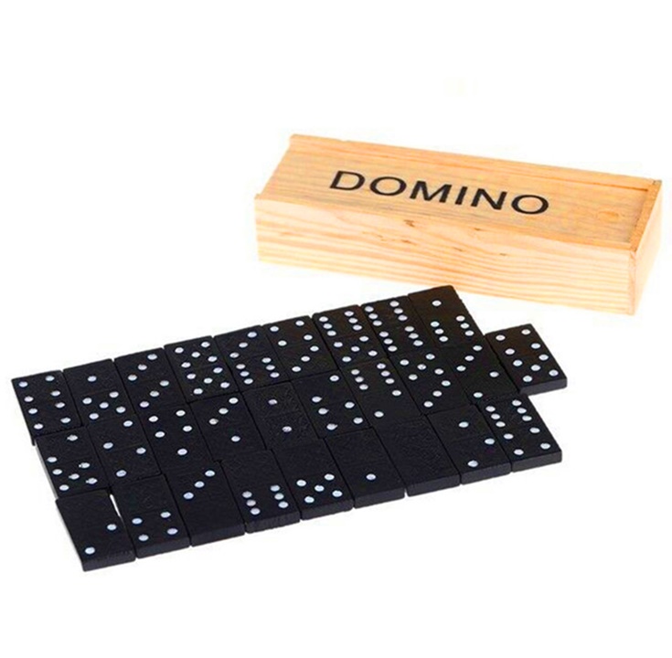 Bộ cờ domino hộp gỗ siêu sang