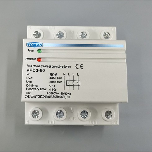 Bảo Vệ Đứt Pha  Mất Pha  Bảo Vệ Điện Áp Của Mạng Điện 3 Pha 4 Dây 60A  Hàng   Tomzn
