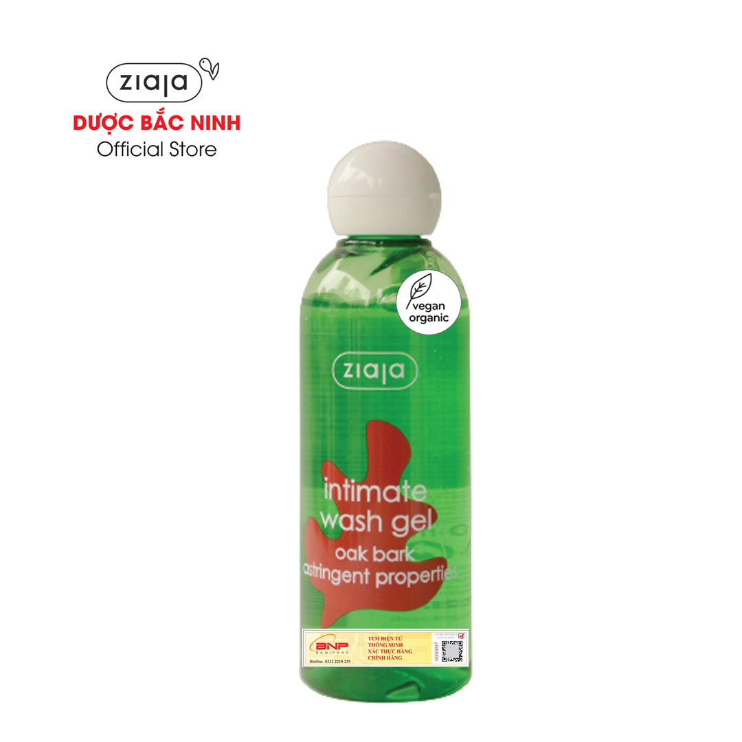 Dung dịch vệ sinh phụ nữ Intimate Vỏ Sồi Se khít 200ml [Hàng chính hãng]