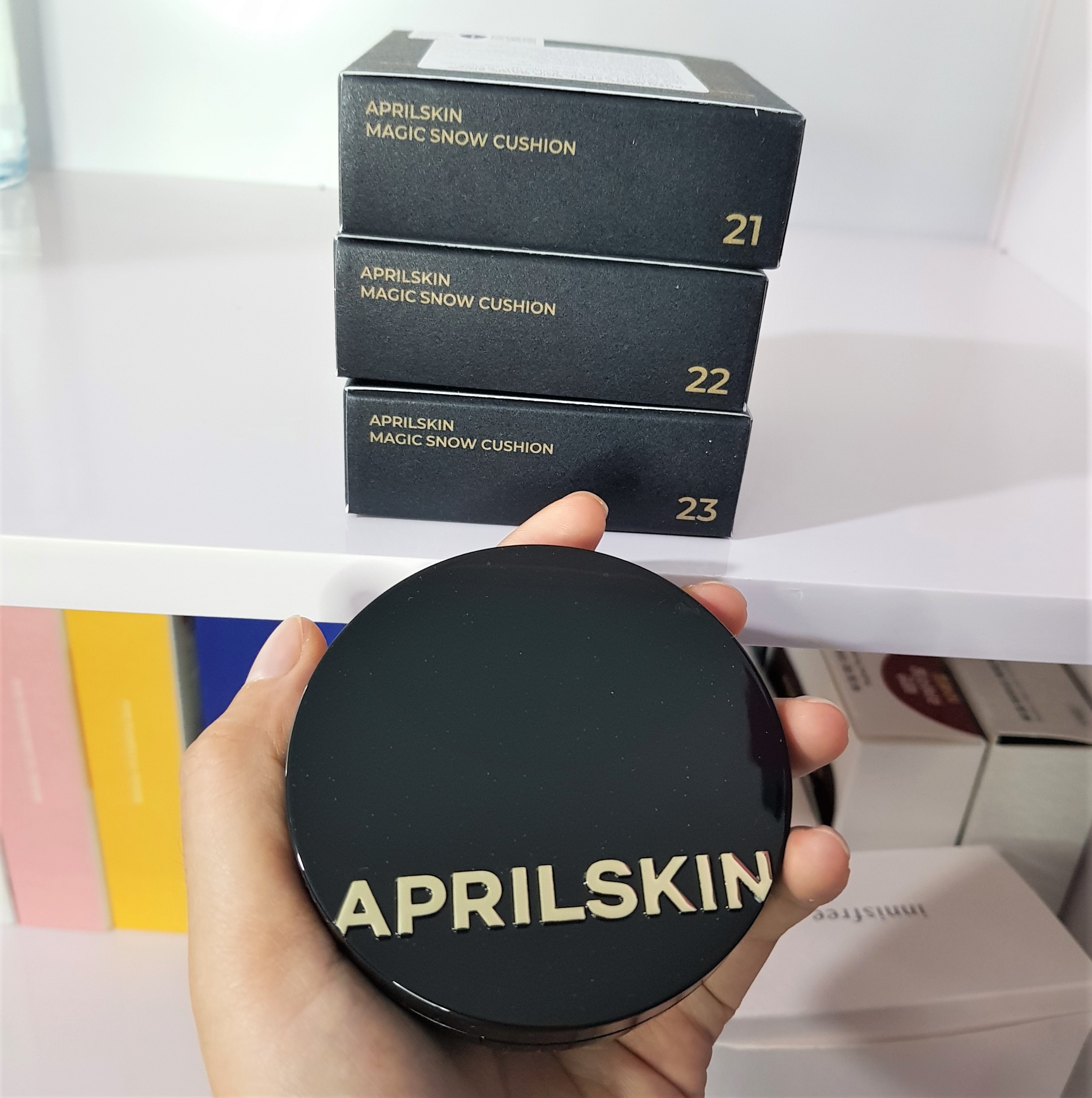 PHẤN NƯỚC APRIL SKIN MAGIC SNOW CUSHION SPF 50+/PA+++