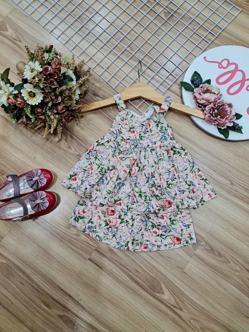 SÉT BỘ LỤA BÔNG MỀM PHỐI REN BÉ GÁI