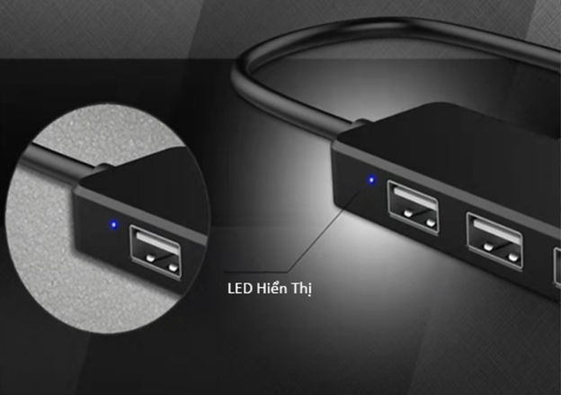 HUB Type C và HUB USB cho 4 cổng USB 2.0, USB OTG