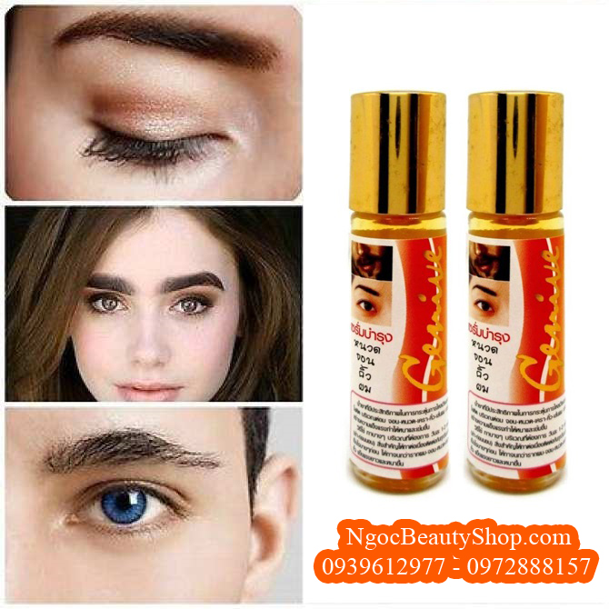 Bộ 3 dung dịch kích thích mọc mày, mọc râu, lông mi Genive