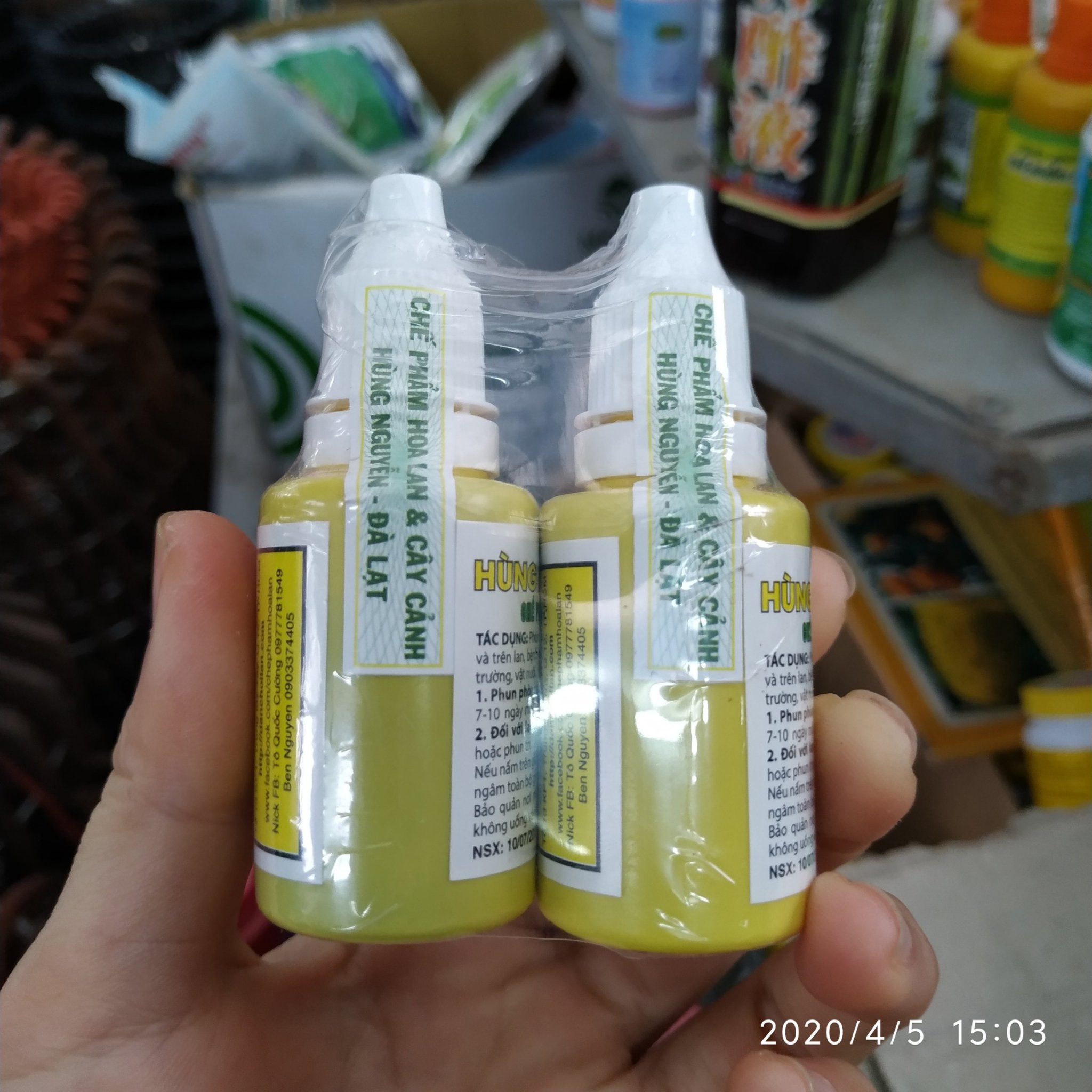 Nano bạc Hùng Nguyễn sát khuẩn cho lan
