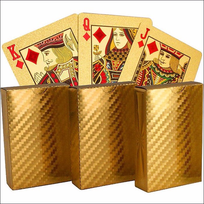 Bộ bài tây mạ vàng golden poker
