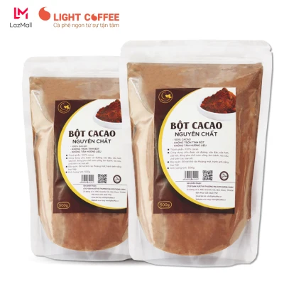 2 gói (1kg) Ca cao nguyên chất 100% - Light Cacao
