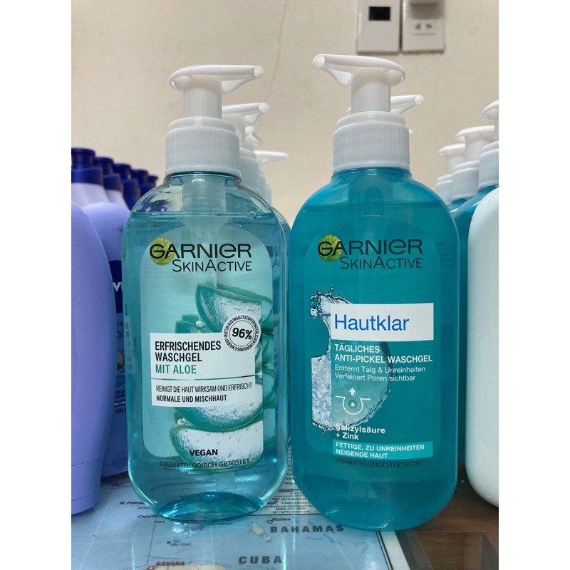 [Garnier Đức] Sữa Rửa Mặt Lô Hội Garnier 200Ml
