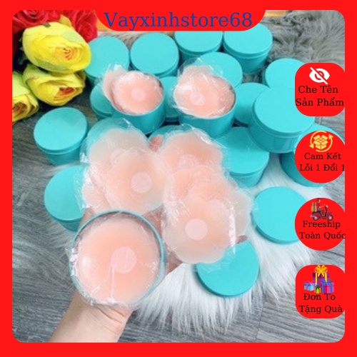Hộp 5 đôi dán nhũ hoa silicon /Hộp 10 miếng dán nhũ hoa silicon siêu mềm 1401 Dán Siêu chắc