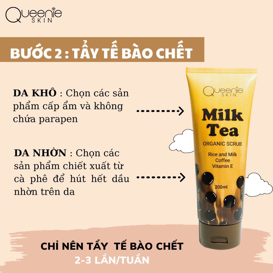 Tẩy tế bào chết Trân châu đường đen