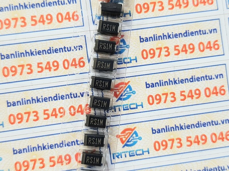 Diode xung rs1m do-214ac 1a 1000v