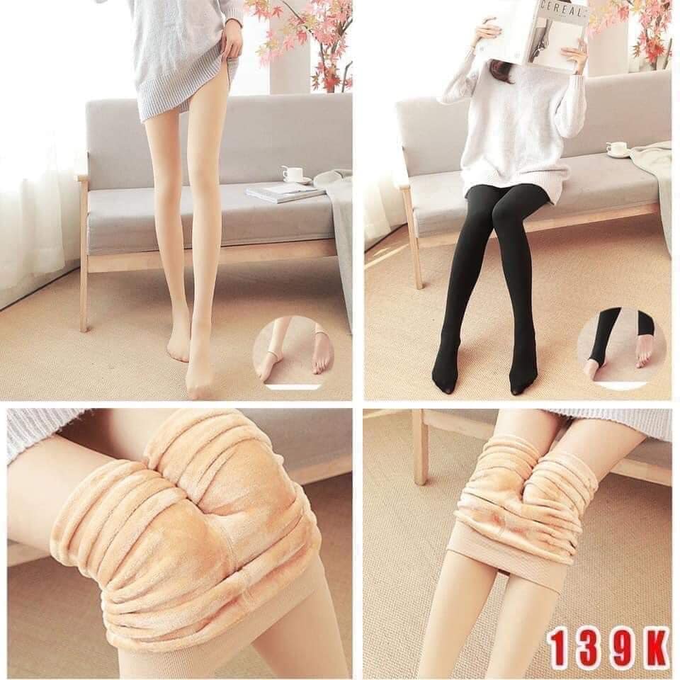 Quần tất lót lông nữ dày ấm cao cấp không bai không xù, huyền trang 1995