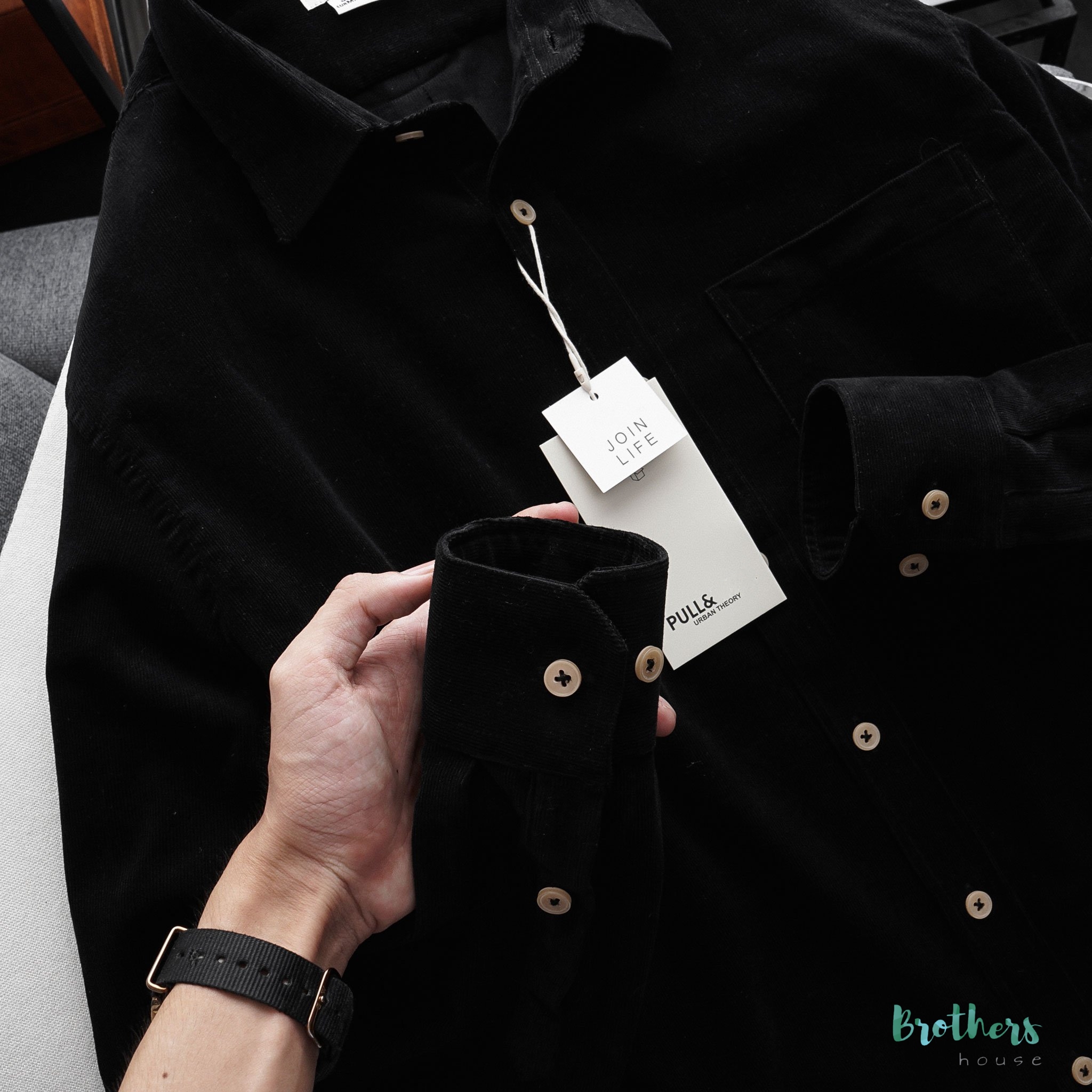 [HCM]Áo sơ mi nhung Pull & Bear chất nhung tăm xịn sò