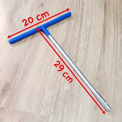 Cần Siết Chữ T Cán Bọc Nhựa Vặn Đai Ốc Kích Cỡ 8mm Chất Liệu Thép Cứng Cáp Bền Bỉ Tạo Lực Siết Chắc Chắn