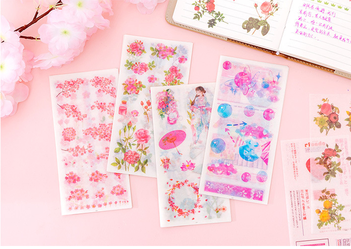 Set 6 Tấm Sticker Dán THỜI TIẾT Trang Trí Sổ Tay