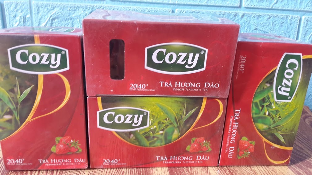 Trà cozy nhúng( Đào, Dâu)