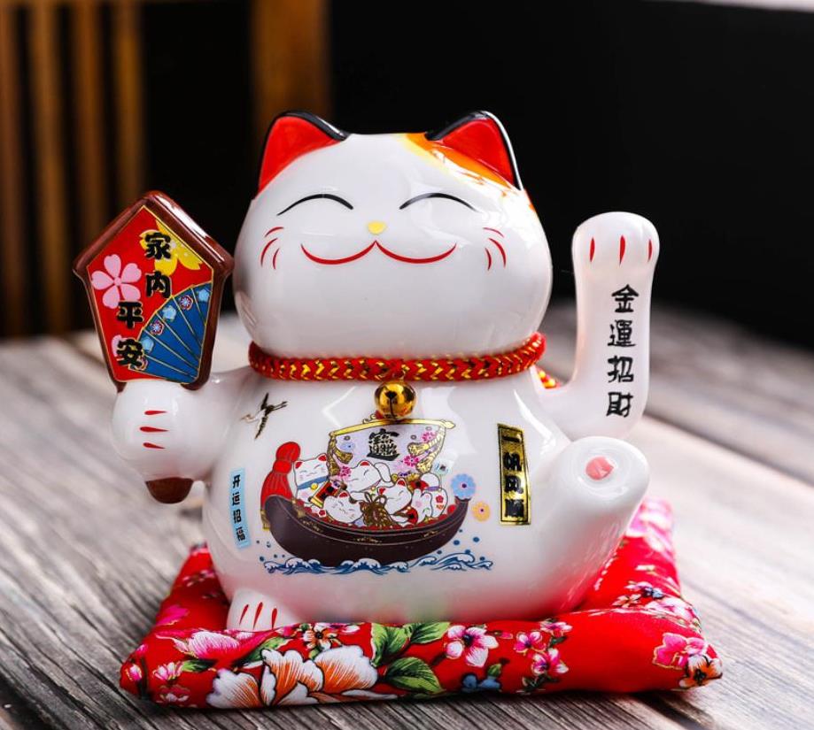 Mèo thần tài vẫy tay 16cm