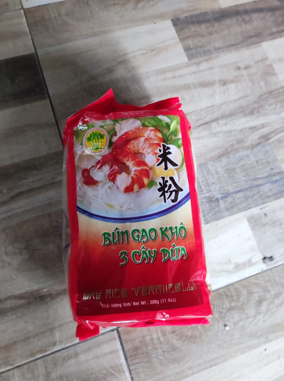 Bún gạo khô 3 cây dừa gói500gr