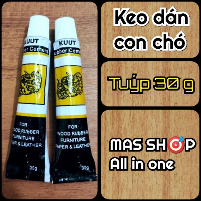 Tuýp keo dán giày dép, tuýp keo con chó - 30 gram