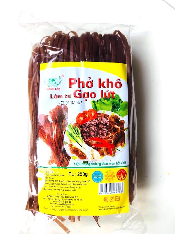 Phở khô gạo lứt túi 250 gram