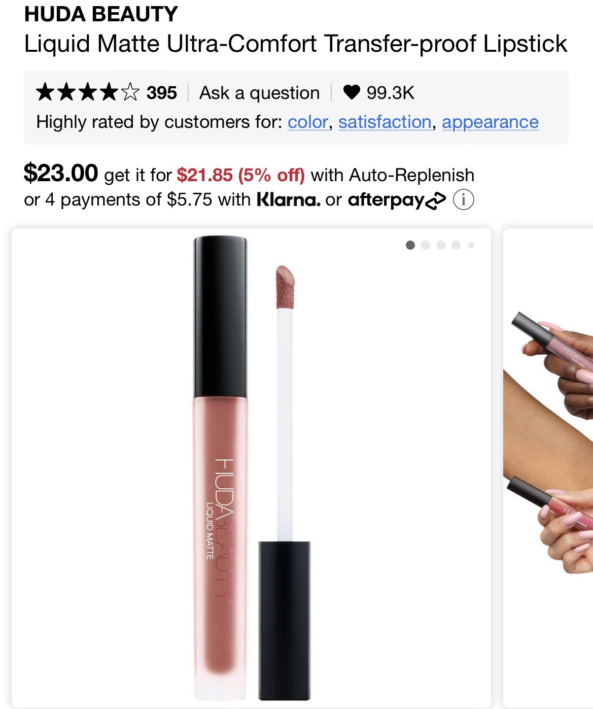 Minisize 1.9ml - Son kem lì Huda Beauty Liquid Matte