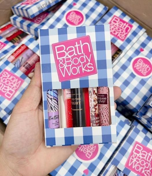 Set xịt thơm body mist mini Bath And Body Work