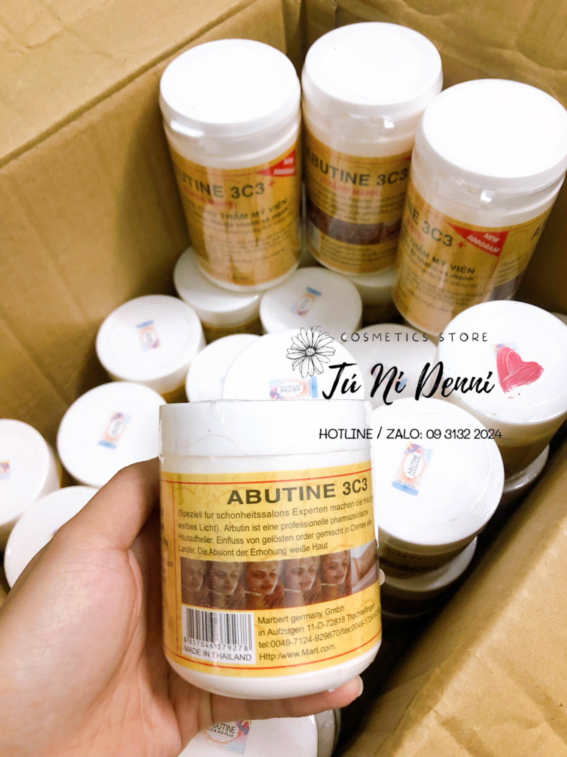 Kem kích trắng Abutine 3C3 200gr loại chuẩn xịn