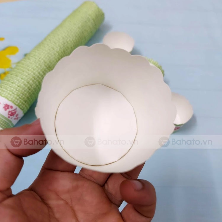 Cup giấy cứng làm bánh cupcake, muffin 6cm (50 cái)