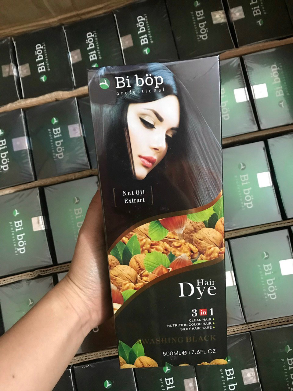 Dầu Gội Phủ Bạc Thảo Dược ( đen ) TÓC BIBOP NHẬT BẢN - GỘI LÀ ĐEN TÓC