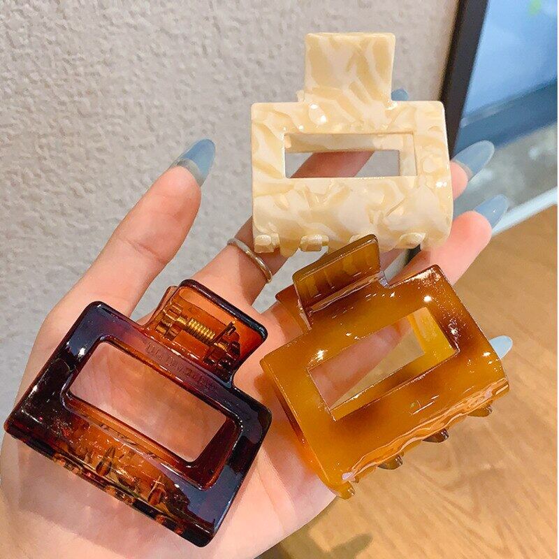 Korean women's acetate square hairpin