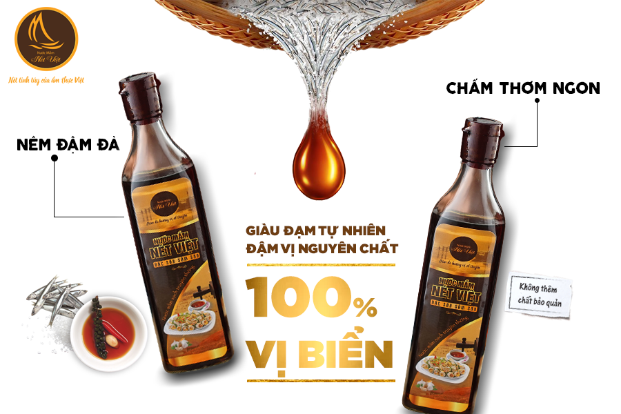 NƯỚC MẮM NÉT VIỆT - CHAI THỦY TINH 500ML