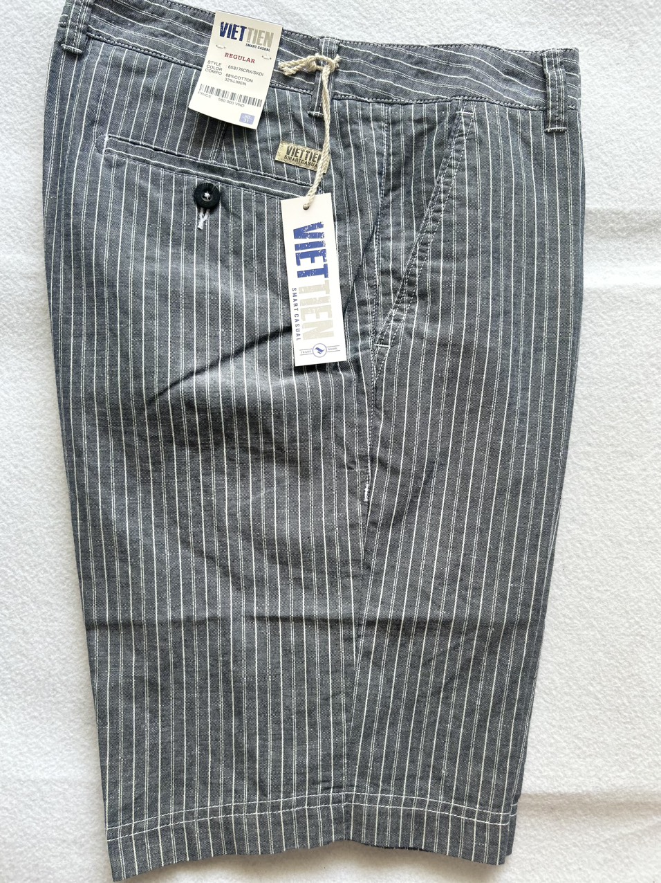 QUẦN SHORT KAKI SỌC VIỆT TIẾN