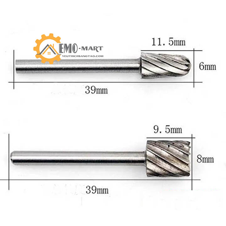 Bộ 6 mũi khắc chạm trổ