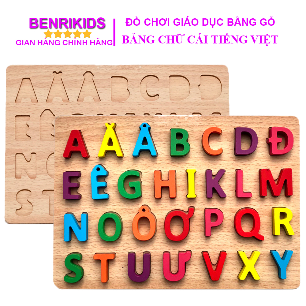 Bảng Ghép Hình Chữ Cái Tiếng Việt In Hoa Benrikids