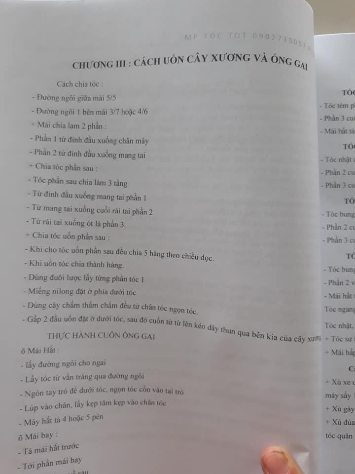 Giáo trình uốn ép tóc