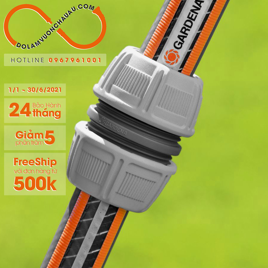 [Hàng Đức] Cút nối sửa ống 13 ~ 15mm (1/2") (Gardena 18232)