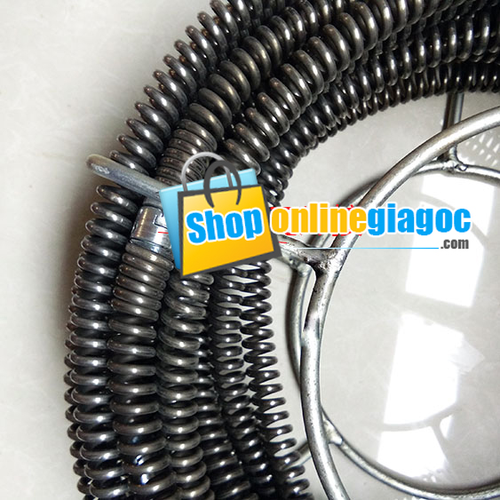 Dây Thông Tắc Lò Xo Phi Ø16 đen (11m) (Cuộn)