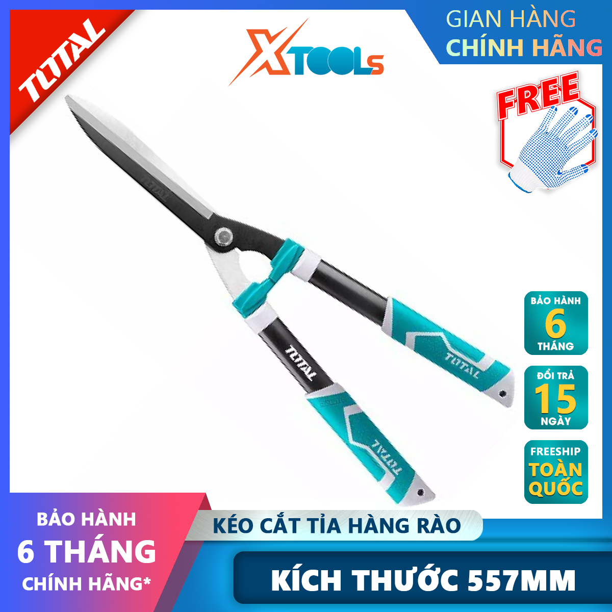 Total tht1516001 fence shears | 22 inch stainless steel fittings, xtools