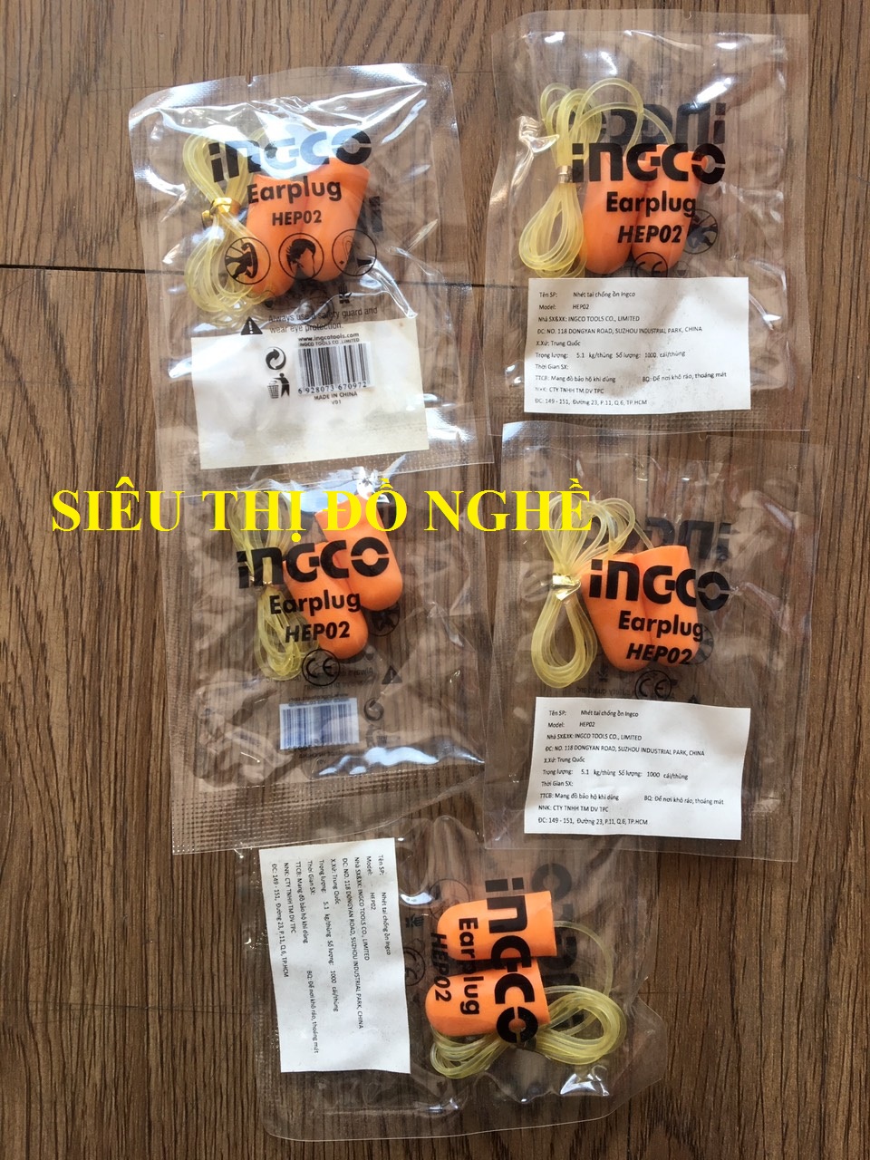 Nhét tai chống ồn Ingco - HEP02 (Combo 5 cái)