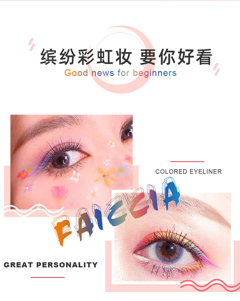 Chì Sáp Kẻ Mí Mắt Faiccia Hồng Chấm Bi Đen