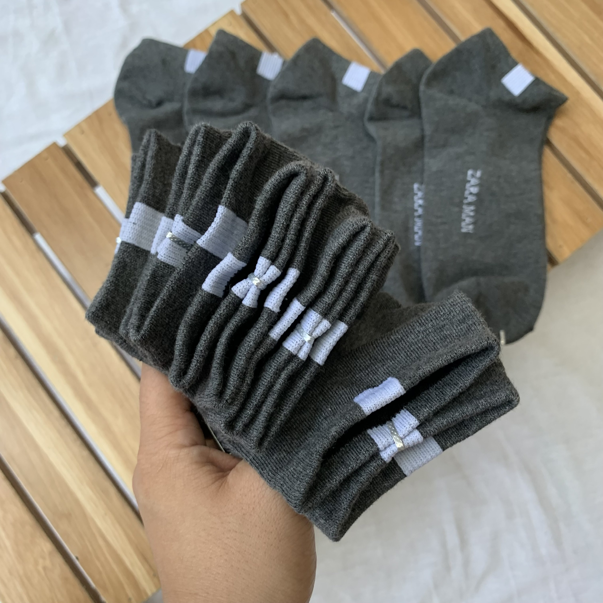 Tất Nam Cổ Ngắn Chuẩn Dày Dặn 1 Sét 5 Đôi