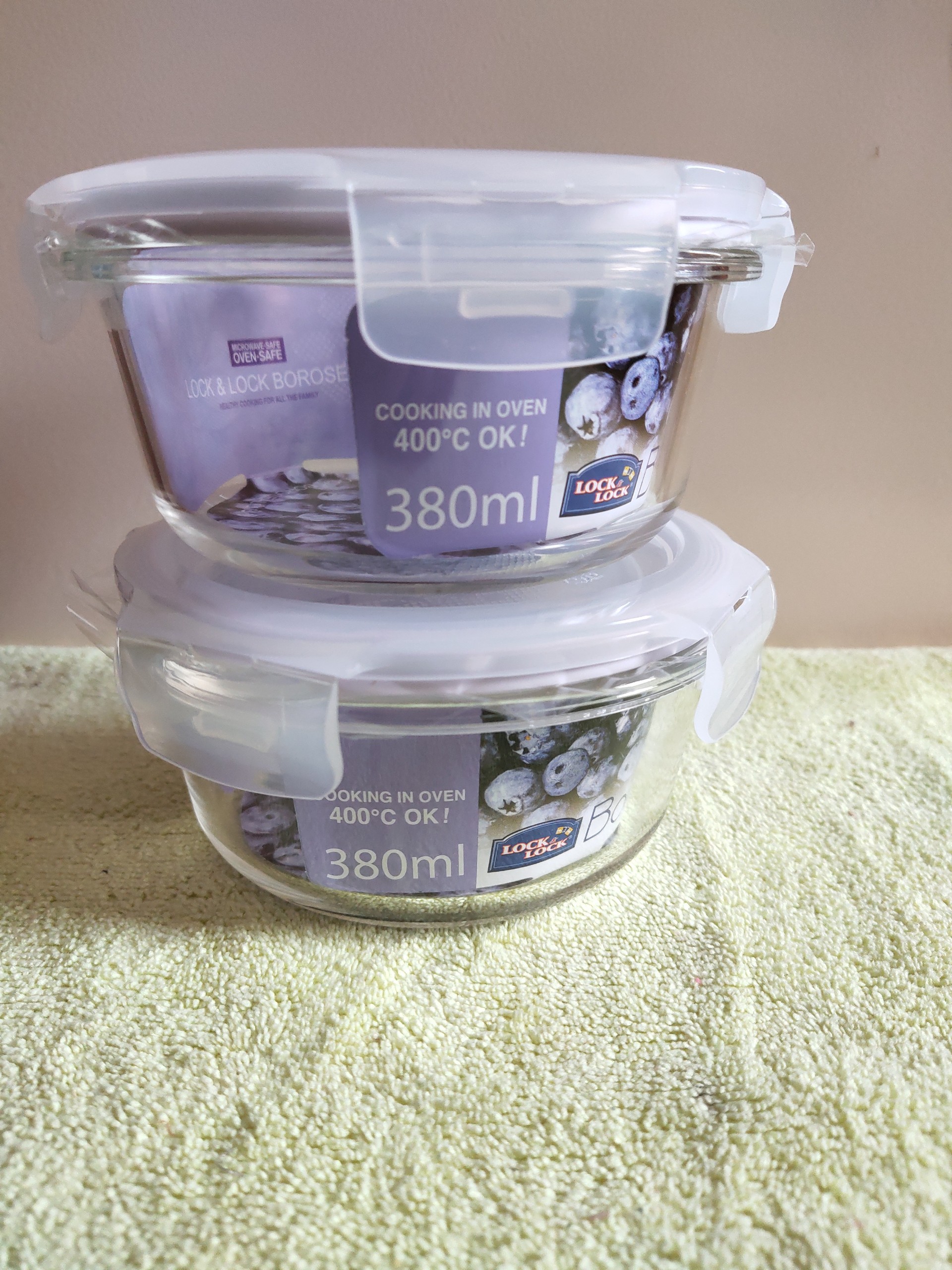 HỘP THỦY TINH LOCK&LOCK  380ML