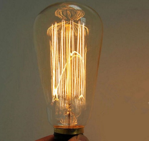 Bóng đèn Edison Vintage ST64 40W Spiral - Filament sợi đốt E27 (xoắn- thẳng)